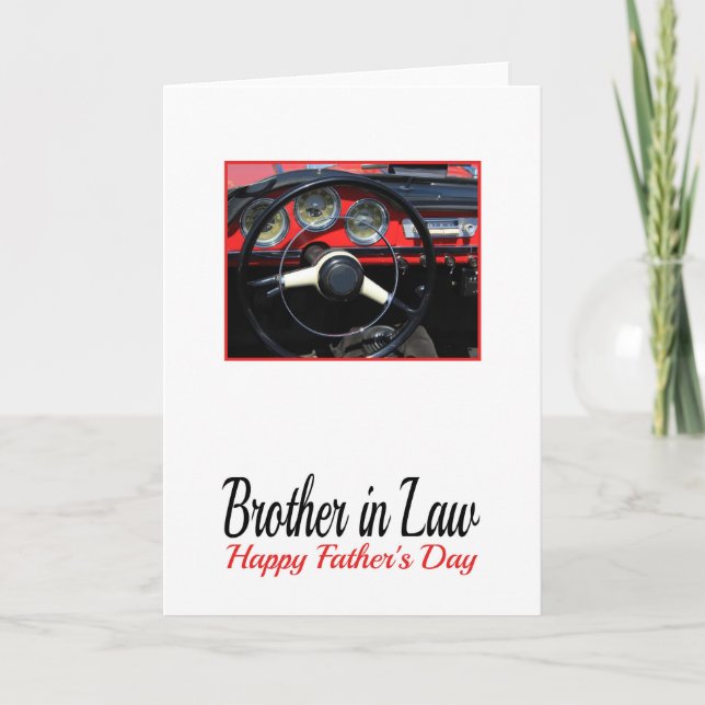 Cartão Irmão em Direito Feliz Dia de os pais (Frente)