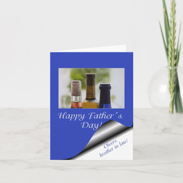 Cartão Irmão em Direito Feliz Dia de os pais (Frente)