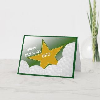 Cartão Irmão, Feliz Amo Golf, Irmão!