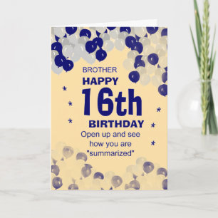Cartão irmão feliz de aniversário