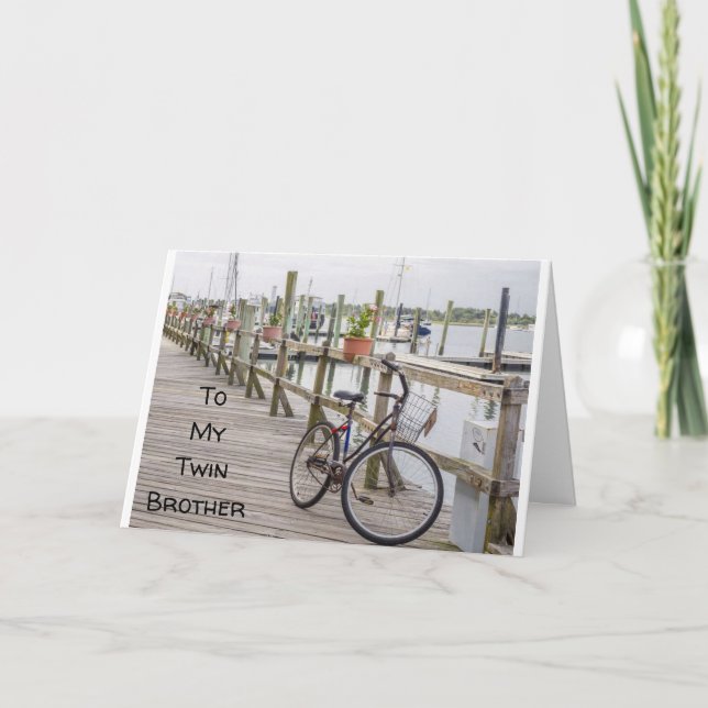 CARTÃO **IRMÃO GÊMEO** NO SEU DIA ESPECIAL! ANIVERSÁRIO (Frente)