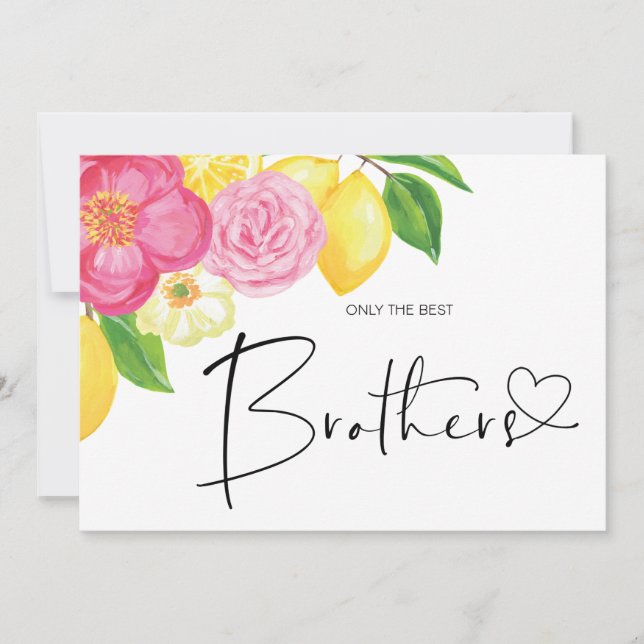 Cartão Irmão Novo Tio Bebê (Frente)