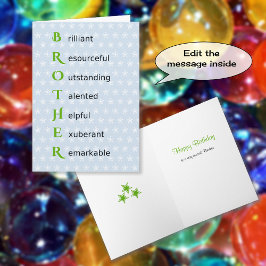 Cartão Irmão SMS faz aniversário