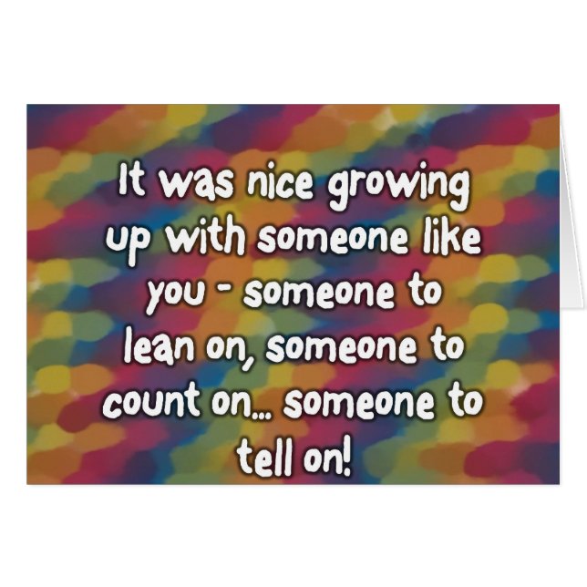 Cartão Irmãos (Frente Horizontal)