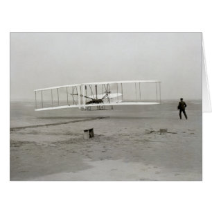 Cartão Irmãos Wright Flyer Primeiro Vôo Avião Aviação