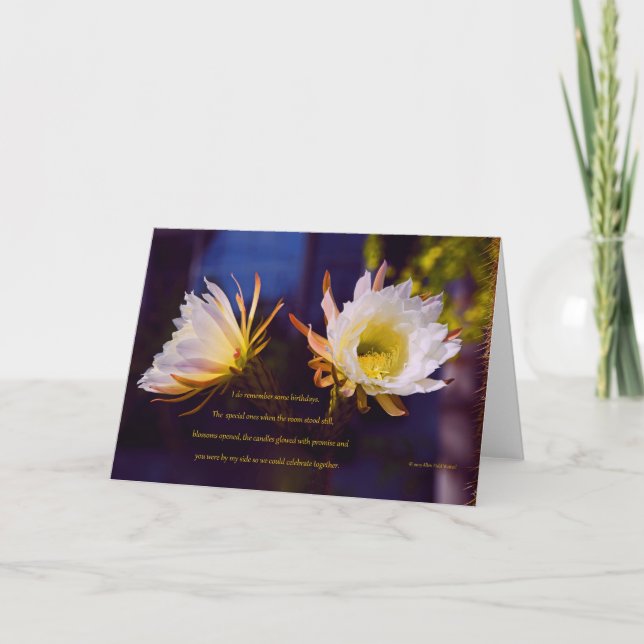 Cartão "Irmãs #70" com poema: Velas Brilhadas (Frente)