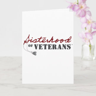 Cartão Irmãs do Orgulho Militar dos Veteranos Design