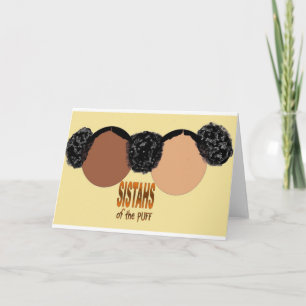 Cartão Irmãs do Puff