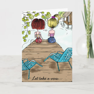 Cartão Irmãs e amigos