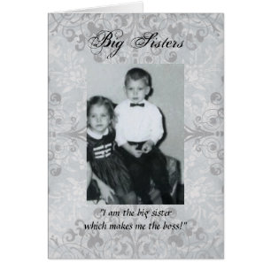 Cartão "Irmãs e Irmãos Pequenos"