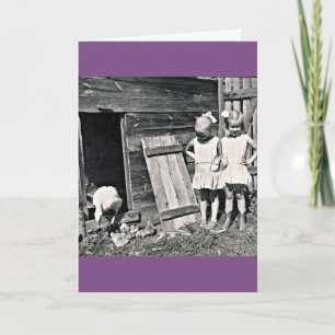 Cartão Irmãs gêmeas