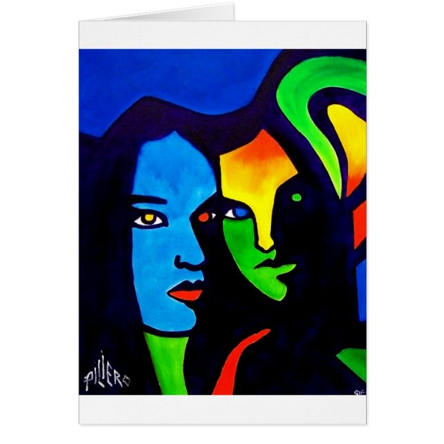 Cartão Irmãs por Piliero (Frente)