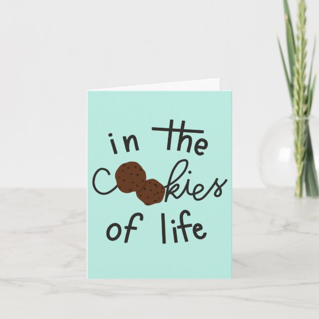 Cartão "Irmãs são as batatas fritas de chocolate" (Frente)