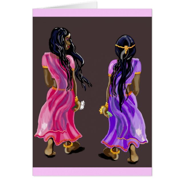 Cartão Irmãs Sari (Frente)