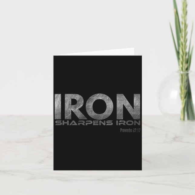 Cartão Iron Sharpens Iron  (Frente)