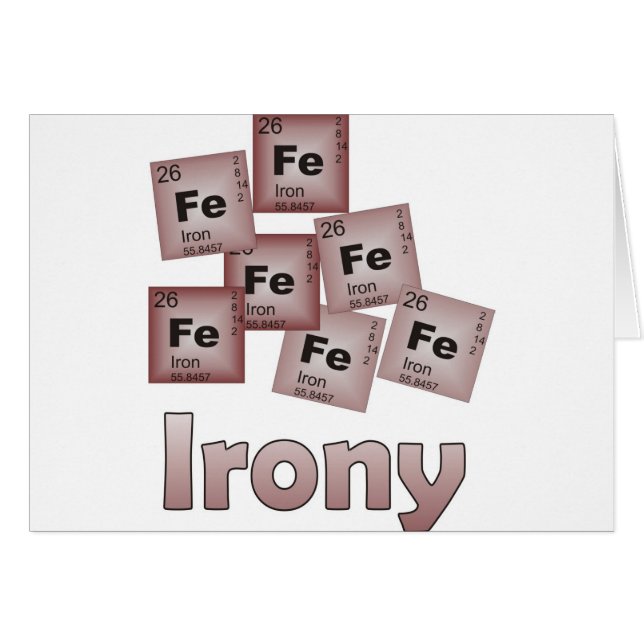 Cartão Ironia (Frente Horizontal)