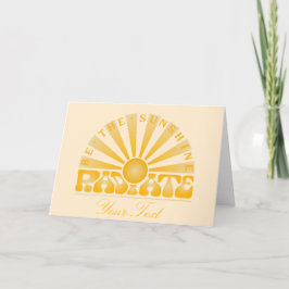 Cartão IRRADIE Seja o Brilho Vintage Retro Dourado + crem