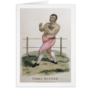 Cartão Isaac Bitton, gravado por P. Roberts, publicou 18