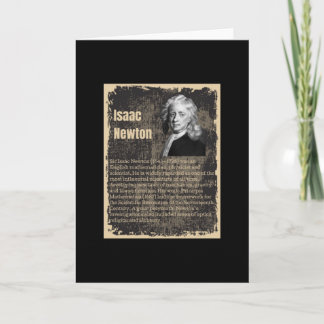 Cartão Isaac Newton