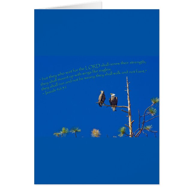Cartão Isaiah 40:31 (Frente)