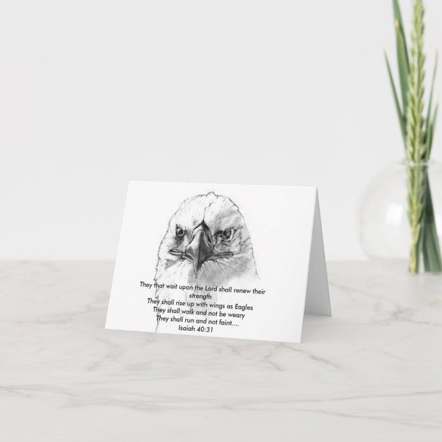 Cartão Isaiah 40:31 (Frente)