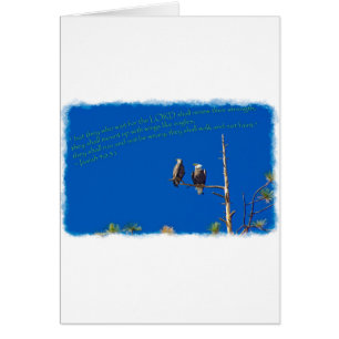 Cartão Isaiah 40:31 em branco