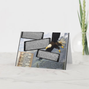 CARTÃO ISAIAH 40:31 MOUNT UP WITH WINGS AS EAGLES