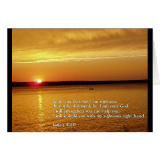 Cartão Isaiah 41:10 Sunset