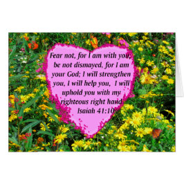 CARTÃO ISAIAH 41:10 WILDFLOWER PHOTO DESIGN