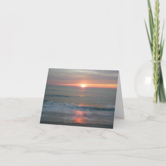 Cartão Island Beach State Park IBSP Sunrise Note Card (Frente)
