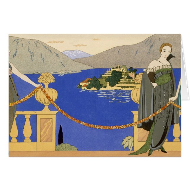 Cartão Isola Bella, vestidos de noite projetou por (Frente Horizontal)