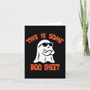 Cartão Isso É Alguma Folha de Boo Halloween Fantasma Lega
