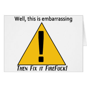 Cartão Isso é embaraçoso