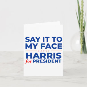 Cartão Isso Para Minha Cara Kamala Harris Presidente 2024