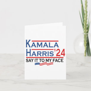 Cartão Isso Para Minha Cara Kamala Harris Se Você Tiver A