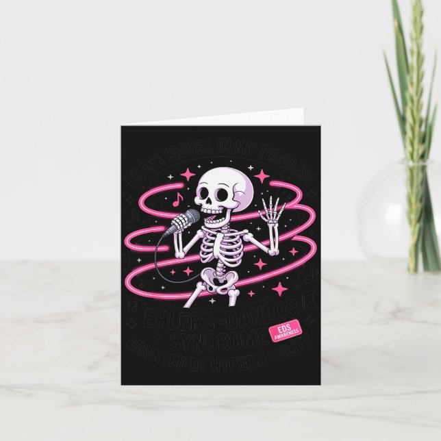 Cartão Issues In My Tissues Ehlers Danlos Syndrome Funny  (Frente)