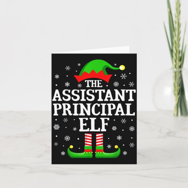Cartão Istant Principal Elf Funny Christmas Family Matchi (Frente)