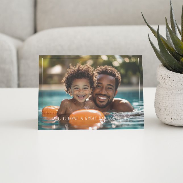 Cartão Isto é o que parece um Pai Excelente | Dia dos Pai (Criador carregado)