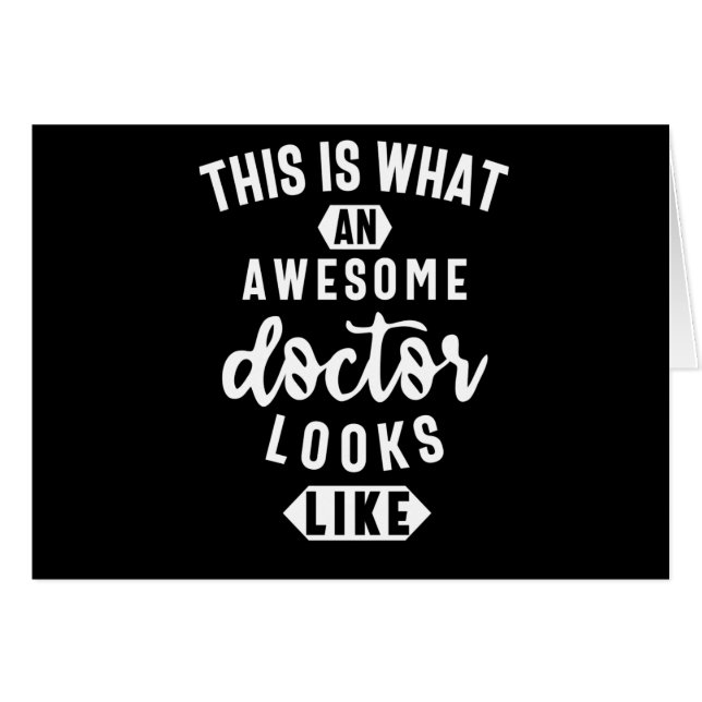 Cartão Isto É O Que Um Médico Incrível Parece (Frente Horizontal)
