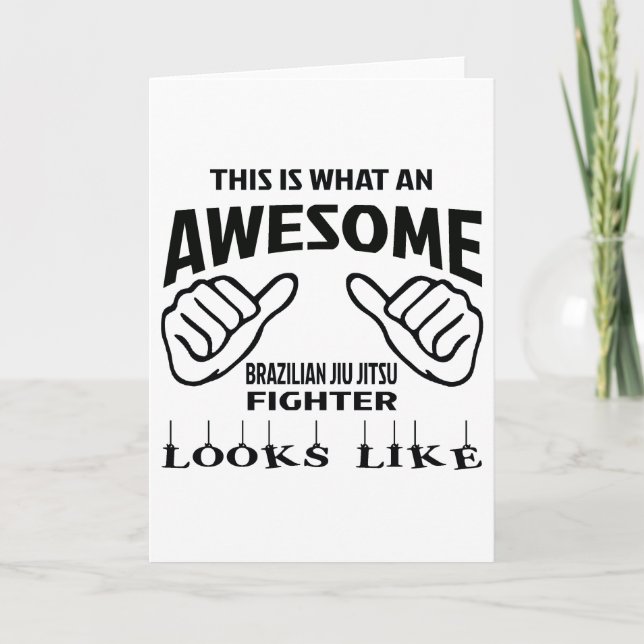 Cartão Isto é que brasileiro impressionante Jiu Jitsu (Frente)