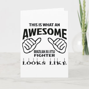 Cartão Isto é que brasileiro impressionante Jiu Jitsu