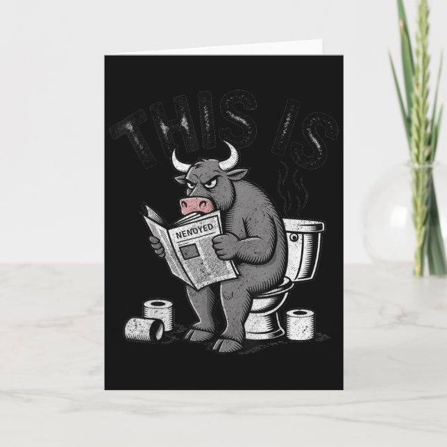 Cartão Isto É Uma Droga Sarcástico Engraçado  (Frente)