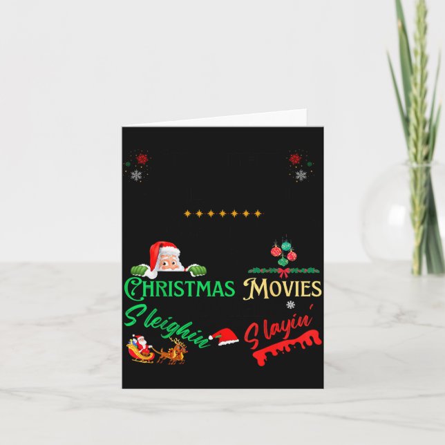 Cartão It’s Either Serial Killer Doentaries Or Christmas  (Frente)