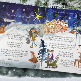 Cartão It Takes a Village Winter Fairy Storybook Keepsake