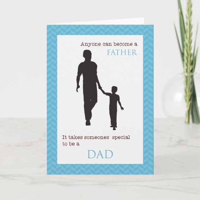 Cartão It takes someone special to be a dad card! (Frente)