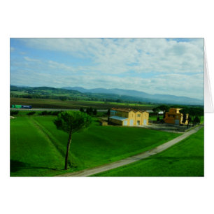 Cartão Italia - campo de Tuscan