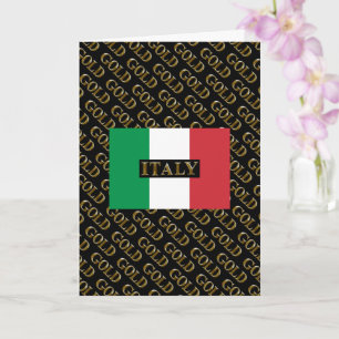 CARTÃO ITÁLIA DOURADA
