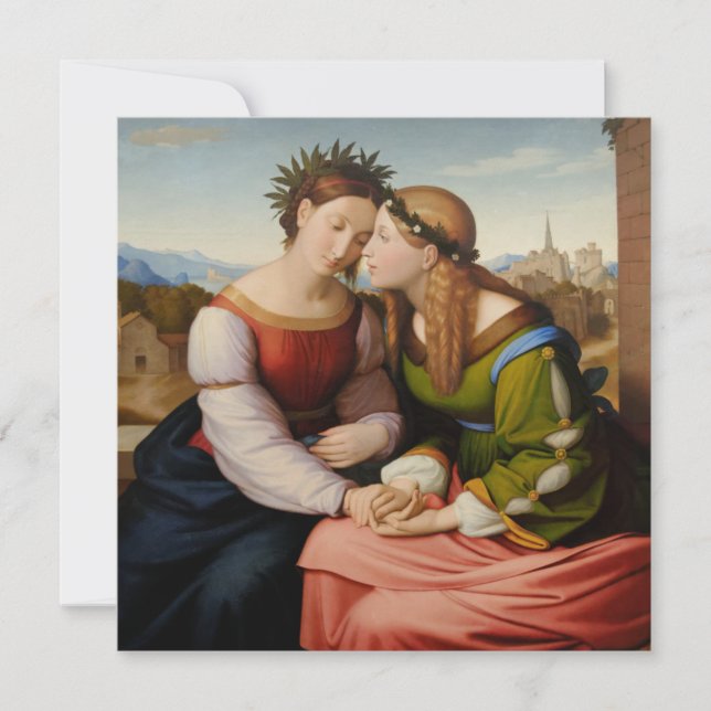 Cartão Itália e Alemanha (Itália e Alemanha como Irmãs) (Frente)