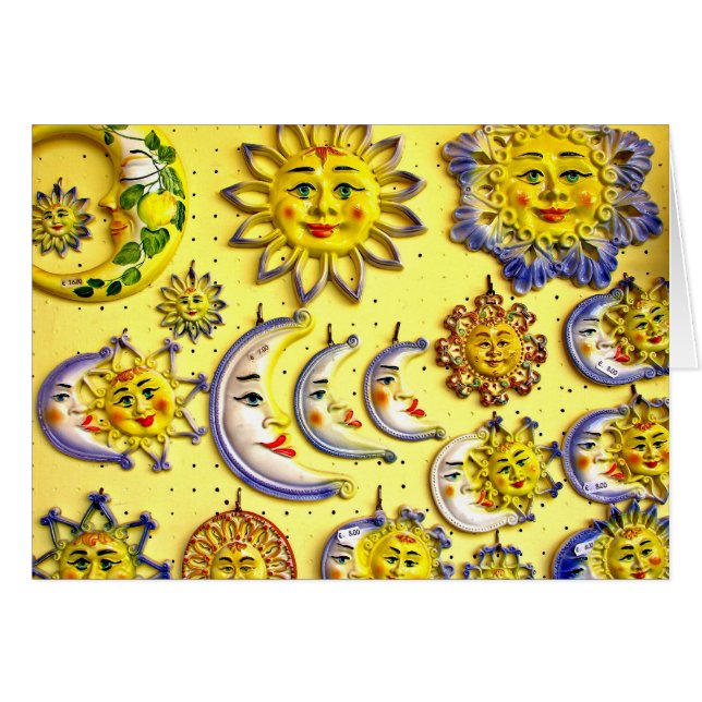 Cartão Italia ensolarada! (Frente Horizontal)