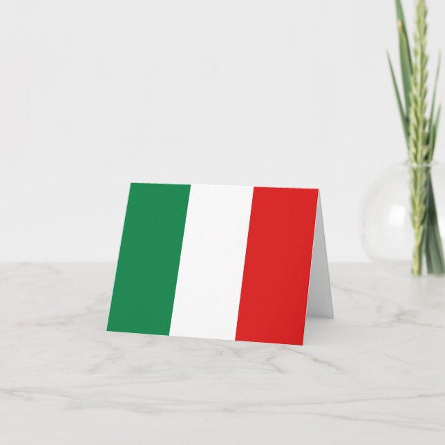Cartão Itália Flag Notecard (Frente)